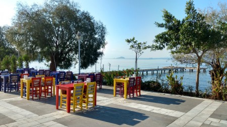 Restaurant am Strand von Kadikalesi